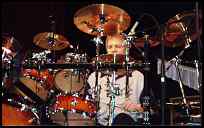 Billy Ashbaugh performs Saturday at the Modern Drummer Festival Weekend 2002.