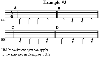 Example 3 - Hi-Hat Cymbal Variations