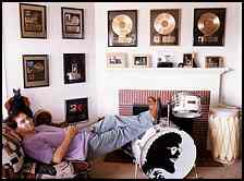 Jon Bermuda Schwartz relaxing at home