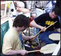 DrumHeads in Line at Modern Drummer Fest 2001 
