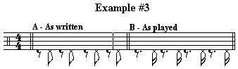 Example 3 - Rock Shuffle Hi-Hat Patterns