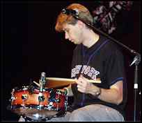 Tommy Igoe educates the audience of DrumHeads at Modern Drummer Festival Weekend 2002.